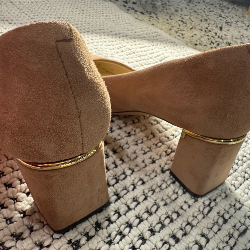 Cole Haan Suede Flats in Light Tan/Blush - Picture 9 of 13